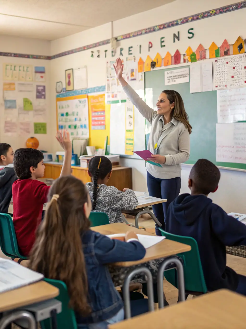 A literacy workshop in progress at L'HEUR DE LIRE, with participants learning new reading and writing skills under the guidance of an experienced instructor.